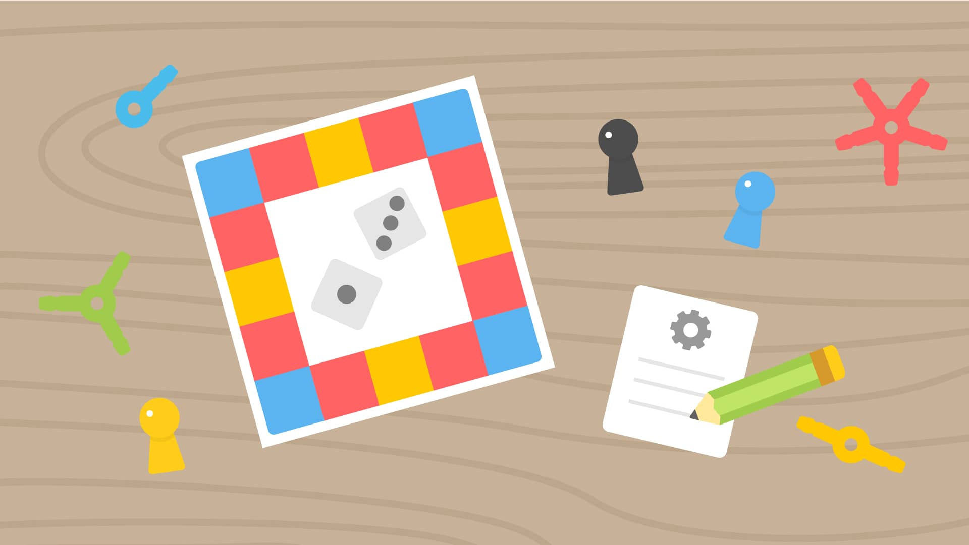 An illustration of game design
